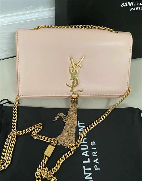 pink ysl bag with tassel|ysl kate tassel bag small.